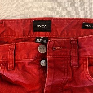 RVCA khakis. 29x28. Maroon